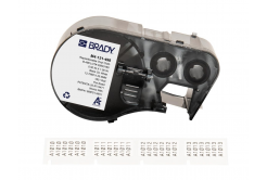 Brady M4-131-498 / 170788, 25.40 mm, Vinyl, čierna tlač / biely podklad