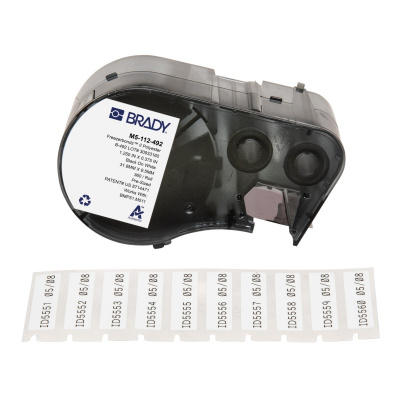 Brady M5-112-492 / 170899, 31.75 mm, Polyester, čierna tlač / biely podklad