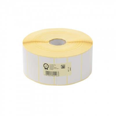 Brother LCE1E026051127P, 51mm x 26mm, originálny biele papierové štítky, 3250 etiket