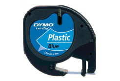 Dymo LetraTag 59426,S0721600 / S0721650 12mm x 4m čierna tlač/modrý podklad originálna páska