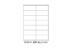 Samolepiace etikety 105 x 41 mm, 14 etikiet, A4, 100 listov