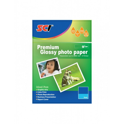 SCI Glossy Inkjet Photo Paper , 260 g/m2, 10x15cm, 20ks, lesklý, foto papier