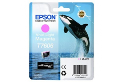 Epson T7606 T76064010 svetle purpurová (light magenta) originálna cartridge