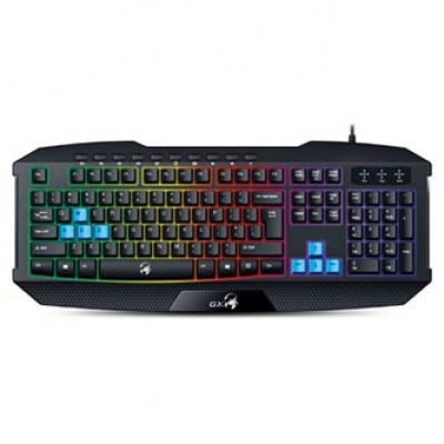 Genius GX GAMING Scorpion K215 31310474106, klávesnice CZ/SK, herní, odolná proti polití typ drátová (USB), černá