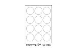Samolepiace etikety 60 x 60 mm, 12 etikiet, A4, 100 listov