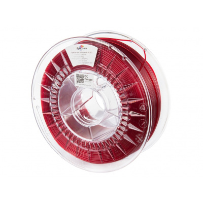 Spectrum 80738 3D filament, Premium PCTG, 1,75mm, 1000g, Priesvitný červený (Transparent red)