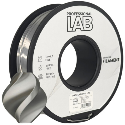 Professional Lab FG-P90-E1, 3D filament, PLA Silk, 1,75mm, 1000g, Strieborný (Silver)