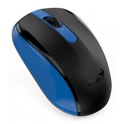 Genius Myš NX-8008S 31030028402, 1200DPI, 2.4 [GHz], optická, 3tl., bezdrátová USB, modrá, 1 ks AA