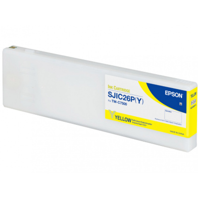 Epson SJIC26P-Y C33S020621 pro ColorWorks, žltá (yellow) originálna cartridge