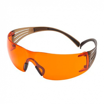 3M SF406SGAF-BLA Ochranné okuliare, oranžový zorník, Anti-Fog / Anti-Scratch