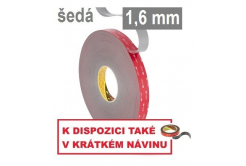 3M VHB™ GPH-160GF Oboustranně silně lepicí páska, tl. 1,6 mm 9 mm x 33 m