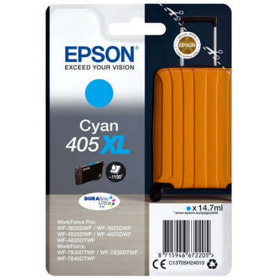 Epson 405XL C13T05H24010 azurová (cyan) originální cartridge