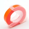 Dymo Omega, 9mm x 3m, biela tlač / fluorescenčný oranžový podklad, kompatibilná páska