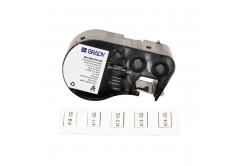 Brady M4-250-075-342 / 170720, 19.05 mm x 11.15 mm, Polyolefin, čierna tlač / biely podklad