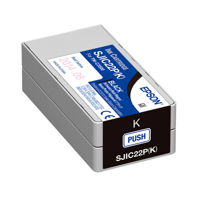 Epson SJIC22P(K) C33S020601 pro ColorWorks, čierna (black) originálna cartridge