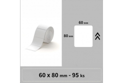 Niimbot štítky RP 1EA01767702, 60x80mm 95ks Biele pre B3S
