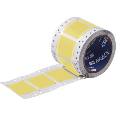 Brady 2LSZH-1000-2-YL-2 / 141195, etikety, THT Low Smoke Halogen Free Permasleeve Wire Marking Sleeves, 25.40 mm x 42.16 mm