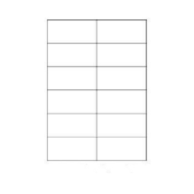 Samolepiace etikety 105 x 49,6 mm, 12 etikiet, A4, 100 listov