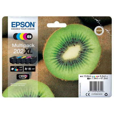 Epson 202XL T02G74010 multipack originálna cartridge