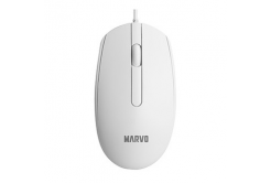 Myš drátová, Marvo MS003 MS003 WH, bílá, optika, 1000DPI