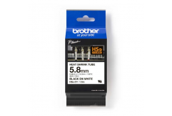 Brother HSe-211E Pro Tape, 5.2 mm x 1.5 m, čierna tlač / biely podklad, originálna páska