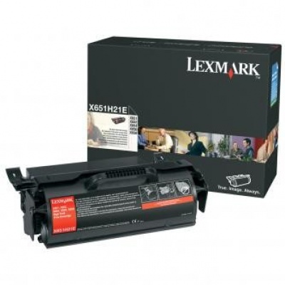 Lexmark X651H21E čierný (black) originálny toner