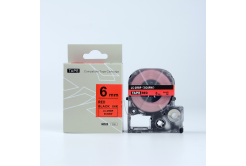 Epson LTS6RW, 6mm x 5m, červený tisk / bílý podklad, kompatibilní páska