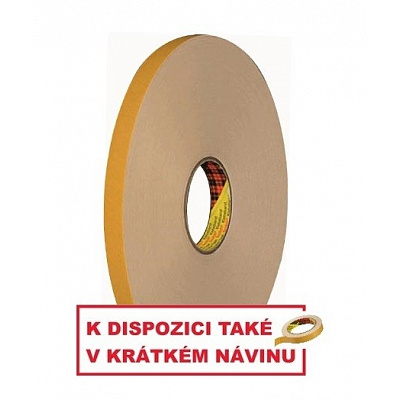 3M 9528W Penová obojstranne lepiaca montážna páska, biela, hr. 0,8 mm 19 mm x 66 m
