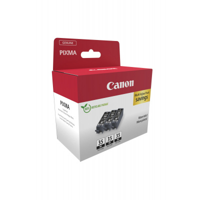 Canon PGI-35 BK TRIPLE 1509B028 čierna (black) sada originálne cartridge, 3ks