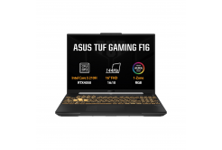 ASUS TUF Gaming F16/FX607VU/Intel Core 5 Processor 210H/16"/WUXGA/16GB/1TB SSD/RTX 4050/W11H/Gray/2R