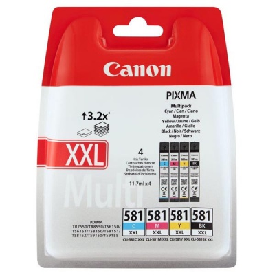 Canon CLI-581 XXL 1998C005 CMYK multipack originálna cartridge