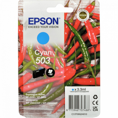 Epson 503 T09Q240 C13T09Q24010 azúrová (cyan) originálna cartridge