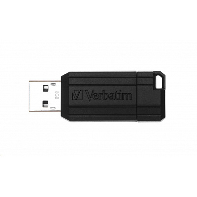 VERBATIM Flash Disk 8GB Store 'n' Go PinStripe, čierna