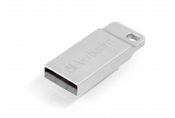 VERBATIM Flash Disk 16GB Metal Executive, USB 2.0, strieborna