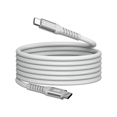 VERBATIM Kábel USB-C Sync & Charge, 60W, Magnetický, 120cm, sivá