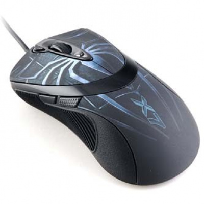 A4Tech Myš XL-747H XL-747H BLUE, 3600DPI, laserová, 7tl., drátová USB, modrá, herní