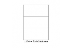Samolepiace etikety 210 x 99 mm, 3 etikiet, A4, 100 listov