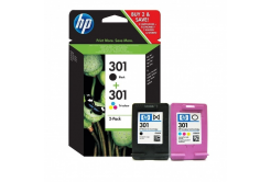 HP 301 N9J72AE čierna/farebná (black/color) originálna cartridge, po exspirácii