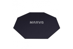 Herní podložka pod křeslo GM02BK, Marvo, GM02, 1100 x 1100 x 2 mm, černá, protiskluzová