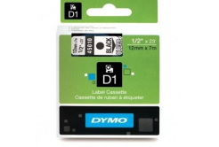 Dymo D1 45010, S0720500, 12mm x 7m čierna tlač / priehľadný podklad, originálna páska