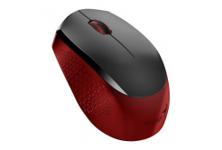 Genius Myš NX-8000S 31030025401, 1600DPI, 2.4 [GHz], optická, 3tl., bezdrátová USB, černo-červená, AA