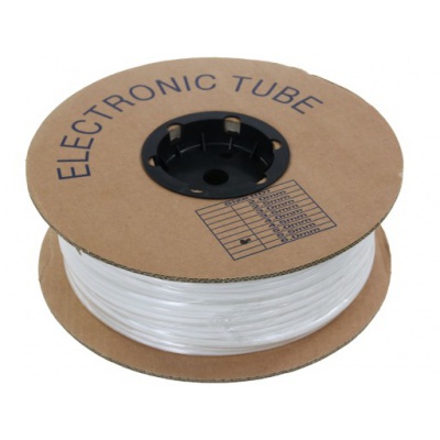 Označovacia oválna PVC bužírka, priemer 2,0-2,8mm, prierez 0,75-1,0mm, biela, 100m