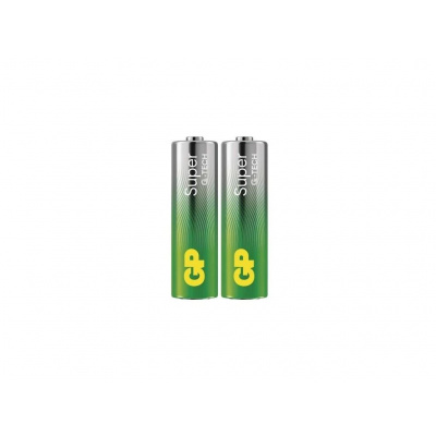 GP B01202 Baterie alkalická, AA, 1.5V, folie, 2-pack, SUPER