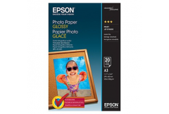 Epson Glossy Photo Paper, foto papír, lesklý, bílý, Stylus Color, Photo, Pro, A3, 200 g/m2, 20 ks, C13S042536, inkoustový