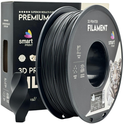 Smart Print FG-S46-E1, 3D filament, PLA+, 1,75mm, 1000g, Čierny (Black)