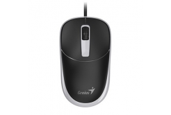 Myš drátová, Genius DX-123, černo-šedá, optická, 1200DPI