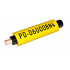Partex PO-04000SN4,žltá, 4,5m, 2,2-2,8mm, popisovací PVC bužírka s tvarovou pamětí, PO oválná
