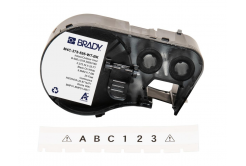 Brady M4C-375-595-WT-BK / 170843, 9.53 mm x 7.62 m, Vinyl, čierna tlač / biely podklad