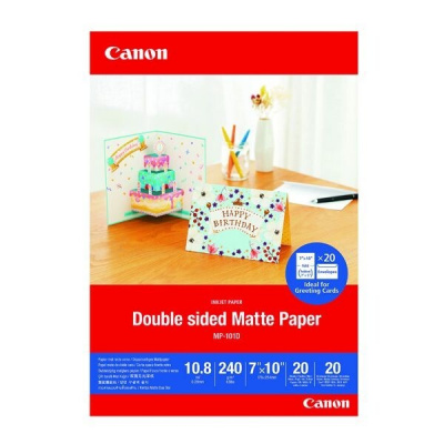 Canon Matte Photo Paper MP-101D 4076C006, 240 g/m2, 7x10cm, 20ks, matný, atramentový, biely, foto papier