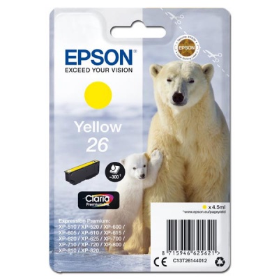 Epson T26144012, T261440 žltá (yellow) originálna cartridge
